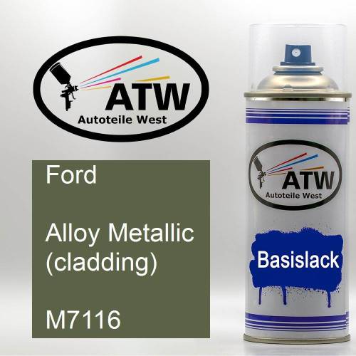 Ford, Alloy Metallic (cladding), M7116: 400ml Sprühdose, von ATW Autoteile West.